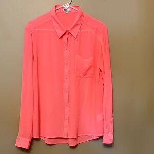 KUT button down shear blouse, L.